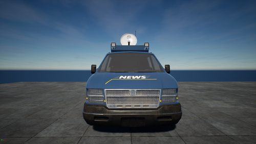 UE5 Drivable News Van 新闻采访车辆控制模型UE4蓝图4.27 - 图2