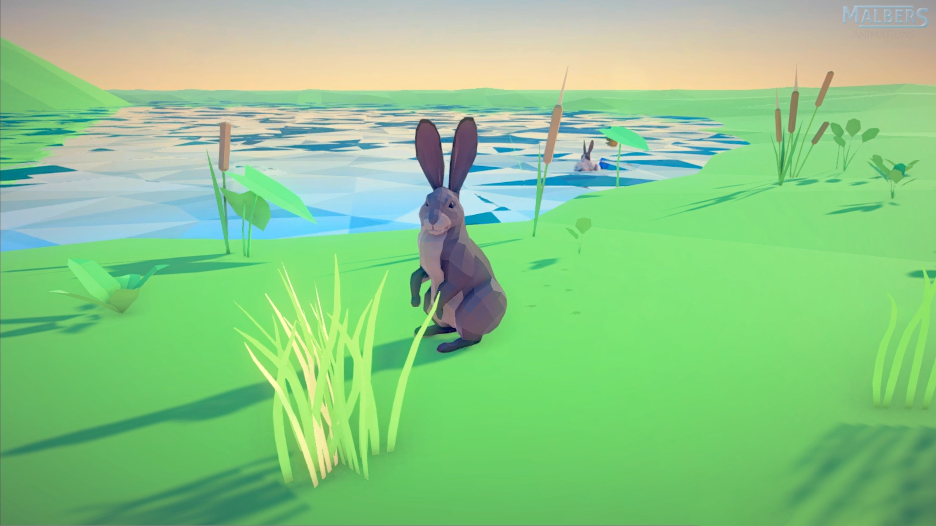 UE4卡通多边形Q版兔子UE5小兔动物 Poly Art Rabbits 4.27 - 图1