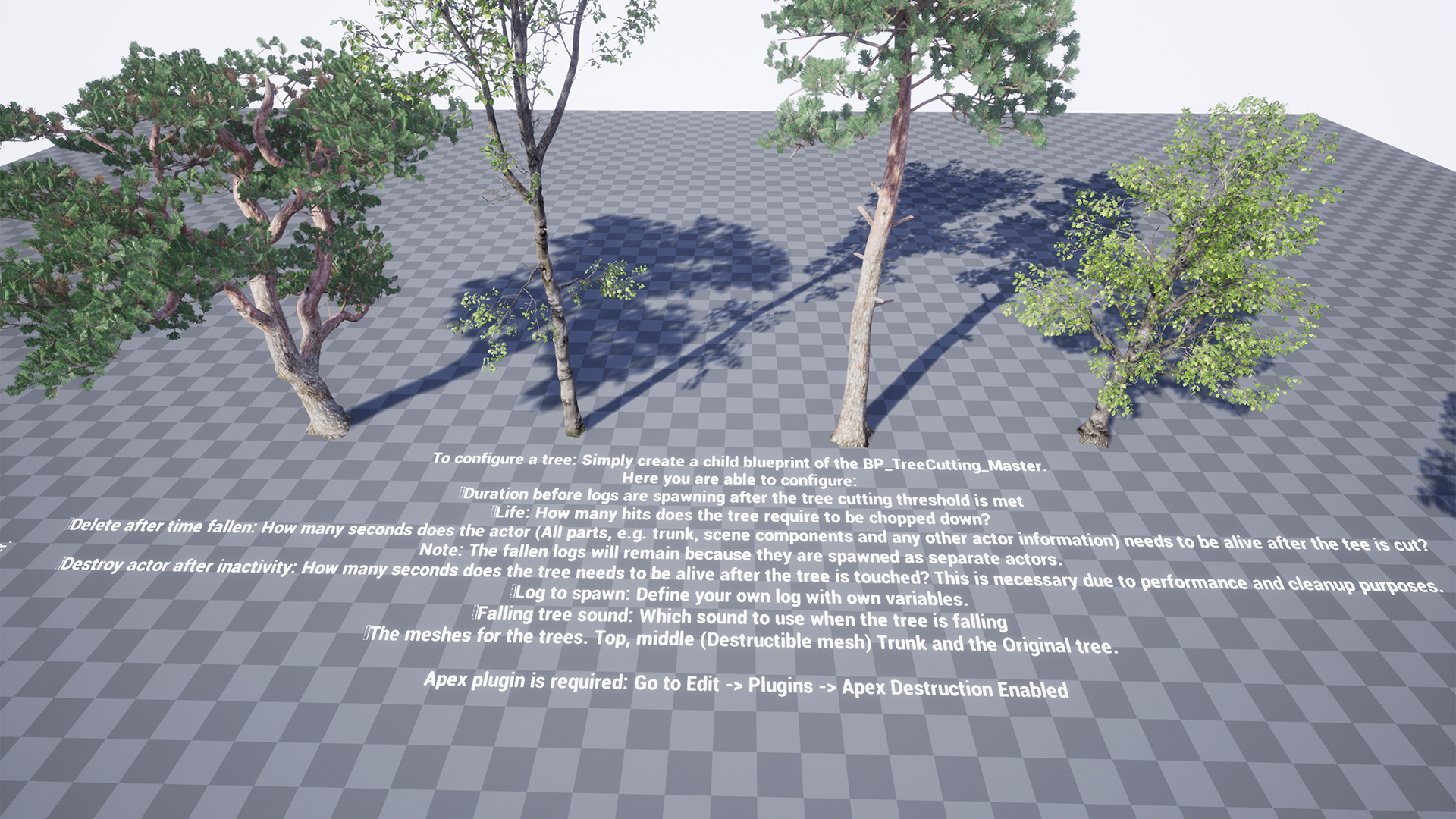 UE4树木切割蓝图 Choppable and Interactive Trees (Replicated) - 图0