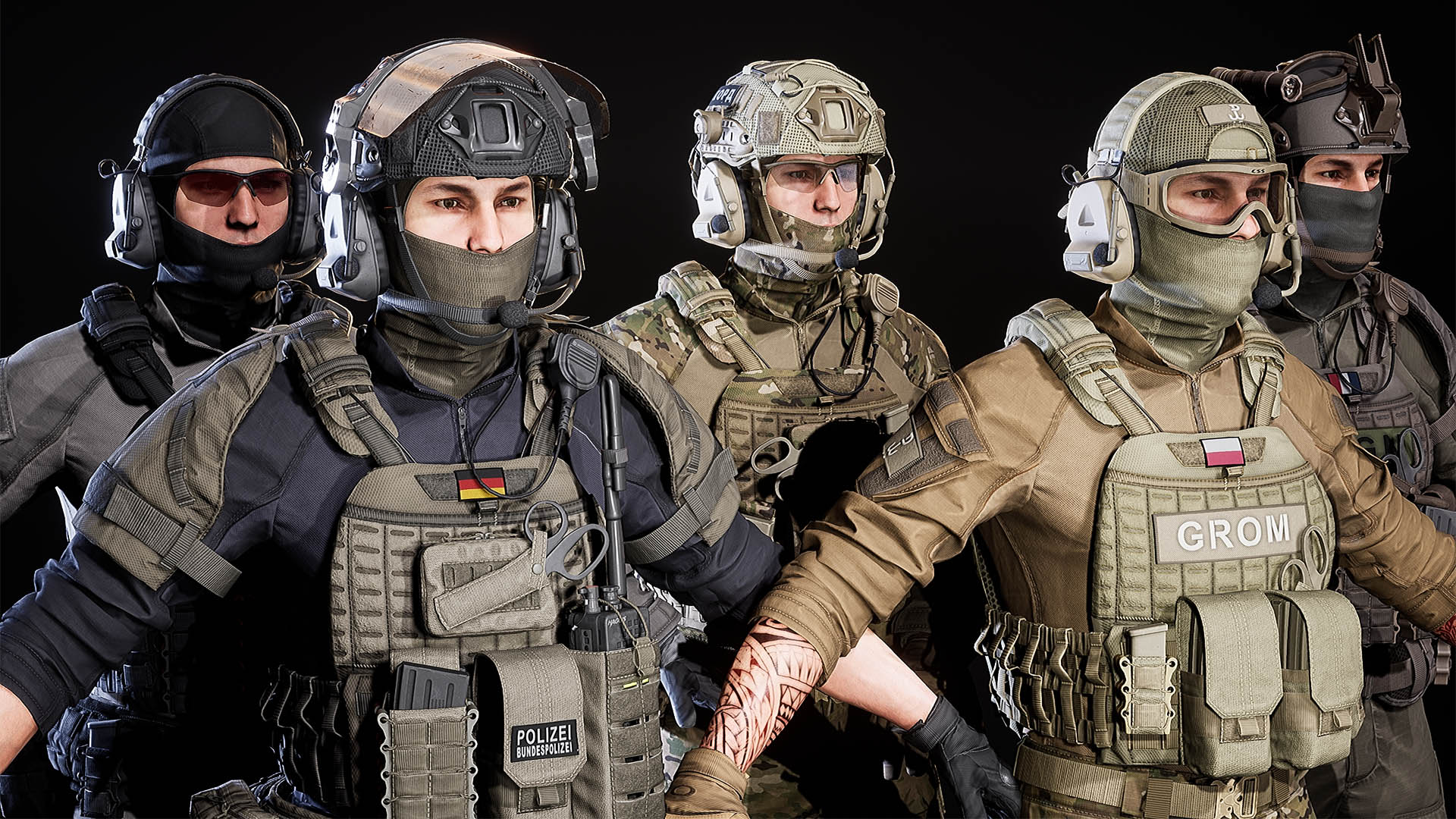 UE5 MODULAR SOLDIER PACK 特种部队特种兵战士人物角色5.0 - 图2