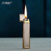 Zorro 668 pure copper kerosene lighter woman with personality ultra-thin light and small portable cigarette lighter for boyfriend gift