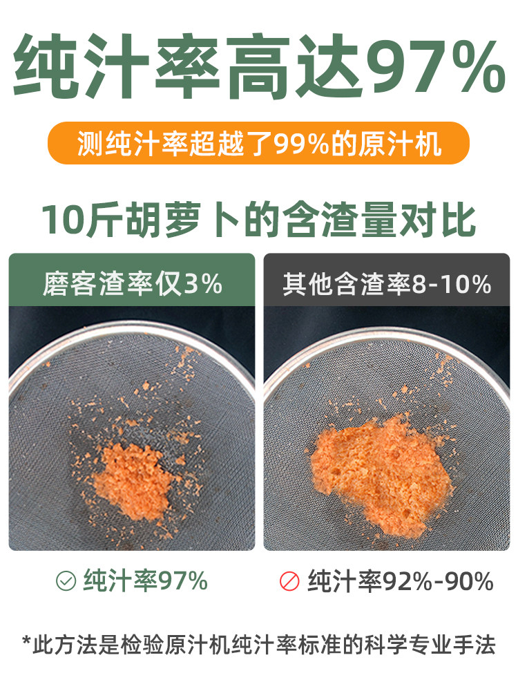 mokkom磨客汁渣分离家用小型原汁机 咪佬榨汁机