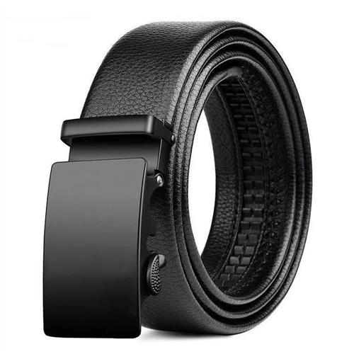 Belts Men PU Leather Belt for Mens Waist Belt Ratchet Belt-图1