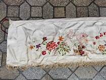 Retang Flower Bird Embroidery Old Embroidery Collection Home Clubhouse Practical Decorative Pendant