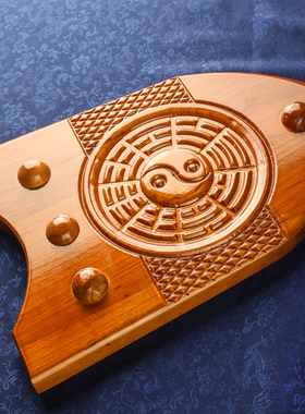 桃木客厅挂件化解风水八卦镜