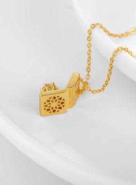 KAYKELLY戒指盒纯银项链