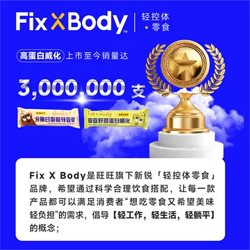 拍三件】旺旺FixXBody蛋白棒威化96g*3盒[19元优惠券]-寻折猪
