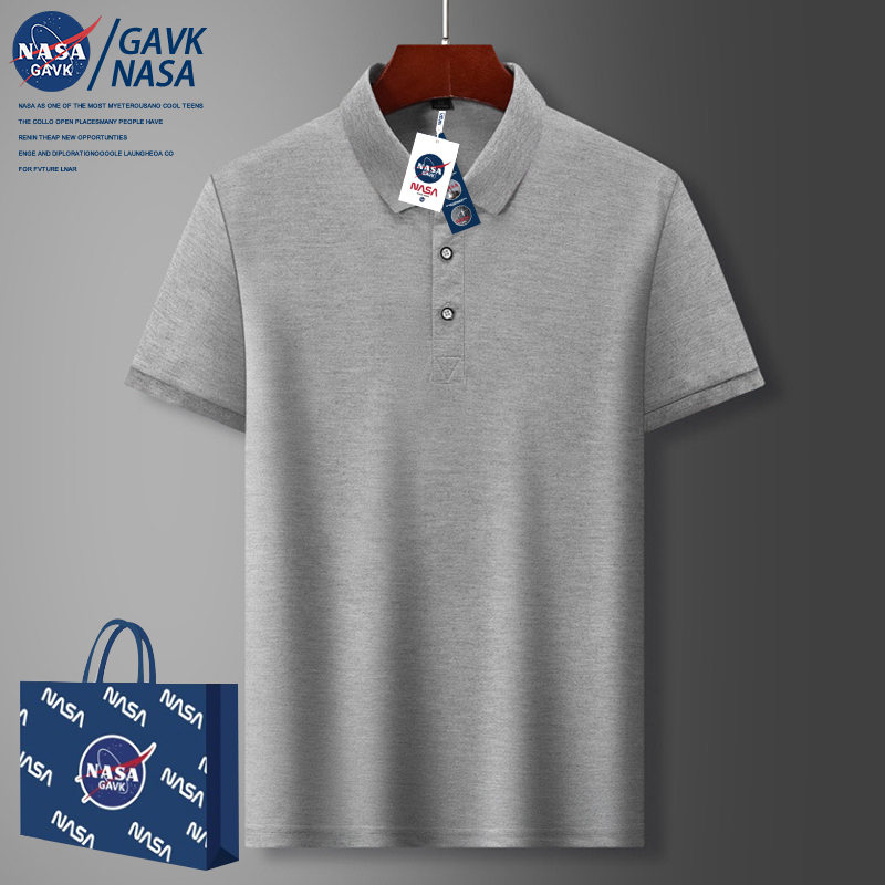 NASA GAVK2024春夏季新品潮牌潮流情侣POLO衫男女同款百搭上衣T恤