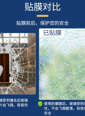 镜子防爆膜！不怕碎片飞溅