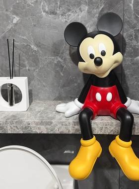 卡通坐姿米奇摆件入户玄关壁柜客厅酒柜电视柜桌面装饰品网红潮玩