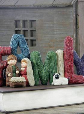 欧式英文字母摆件LOVE/FAMILY家居桌面装饰品节日礼物