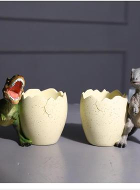 卡通笔筒摆件装饰儿童节礼物树脂工艺品桌面文具收纳盒创意