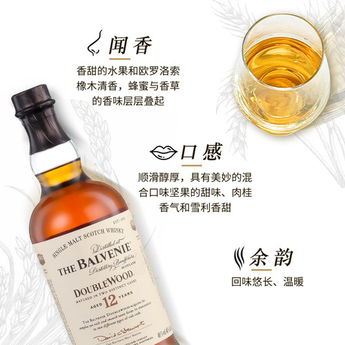 百富12/14/15/18年苏格兰单一麦芽威士忌 单桶双桶雪莉桶进口洋酒 - 图0