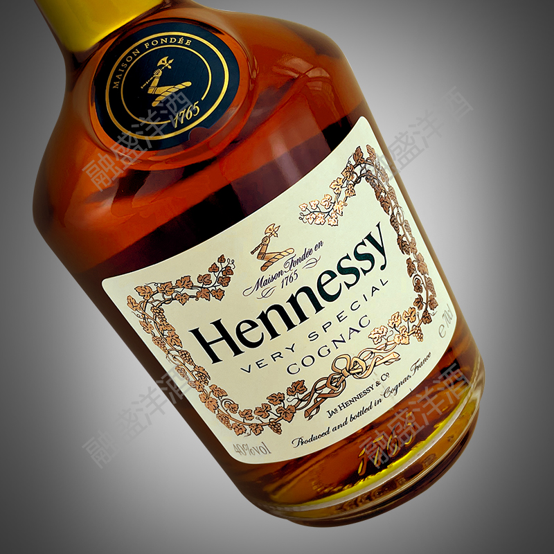 Hennessy 轩尼诗VS1000ML老新点 法国干邑白兰地海外正品进口洋酒 - 图2