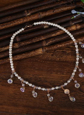 古典旗袍项链古风汉服璎珞古装项圈女复古仙气古装抖音同款配饰