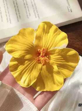 小红书同款发饰度假风氛围感ins风鸡蛋花包出片扶桑花发夹头饰