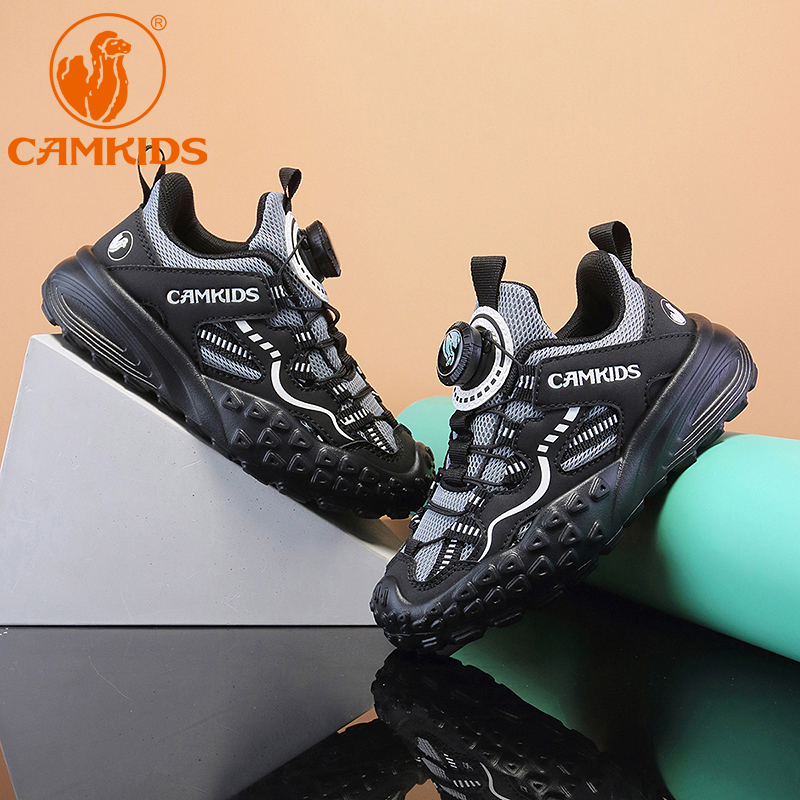 CAMKIDS男童运动鞋春秋新款男孩网面透气软底防滑轻便儿童跑步鞋 - 图0