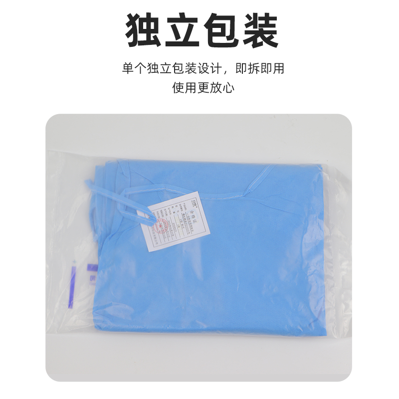 医用一次性防护服分体式隔离衣防疫服全套反穿褂式重复使用手术衣-图0