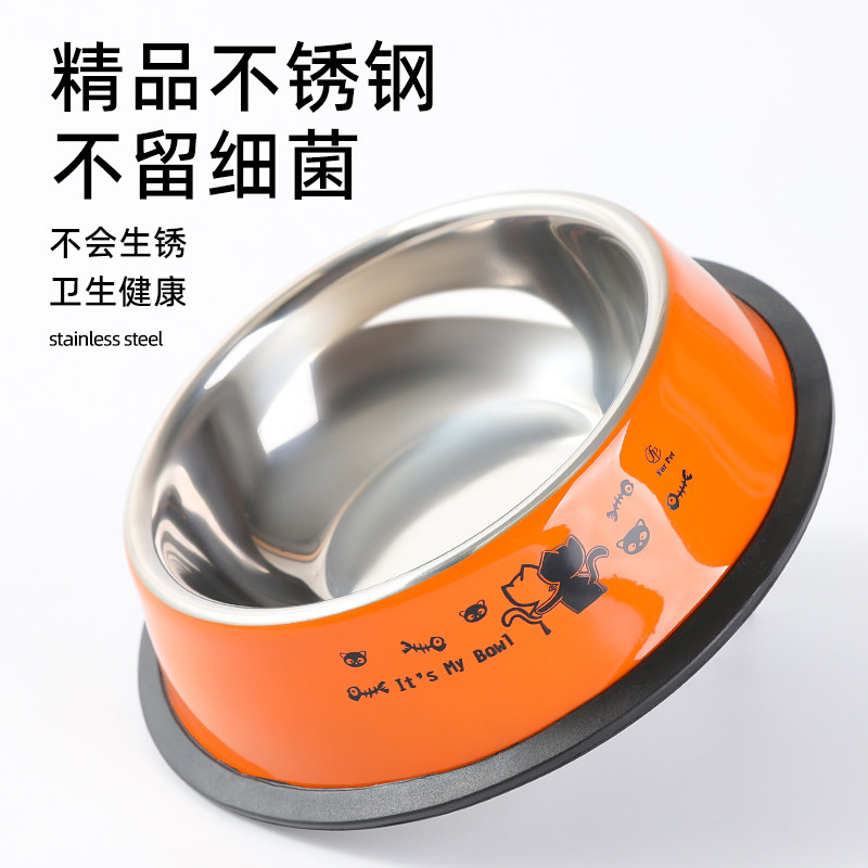 狗盆狗碗不锈钢防打翻猫咪宠物碗小型犬大型犬金毛狗食盆饭盆猫碗,淘宝优惠券,粉丝福利购,淘宝优惠卷
