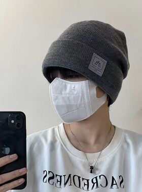冬季毛线帽子男防风时尚包头帽