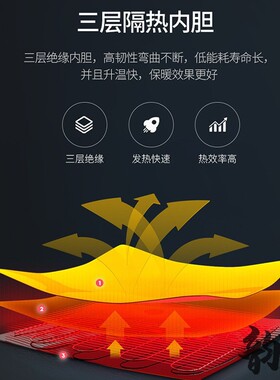 石墨烯电加热智能护腰带按摩神器