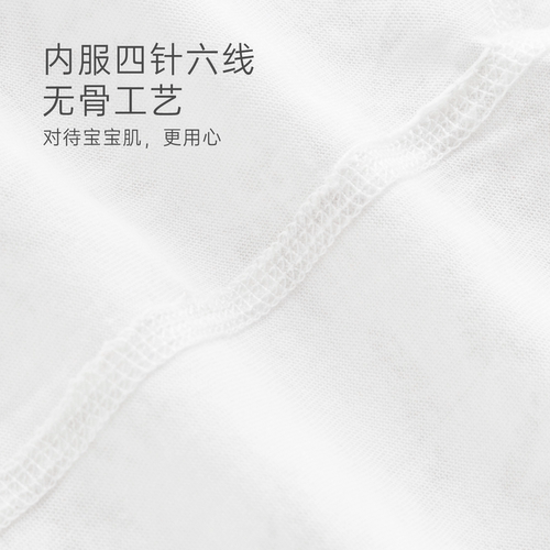 木生棉新生儿绑带睡袍纯棉婴儿衣服夏季薄款小月龄宝宝连体睡裙 - 图2