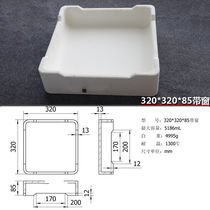 90% alumina high temperature corundum Monet stone square boat square corundum crucible sintered saggar 320 * 320 * 85 with