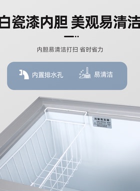 新飞冰柜商用大容量家用卧式冷柜