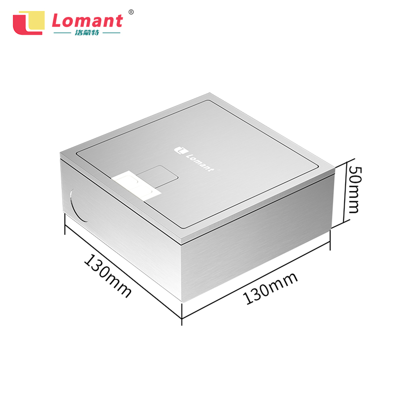 洛蒙特地插座304纯平隐形嵌入式五孔地插座开启式130型超薄地插-图0