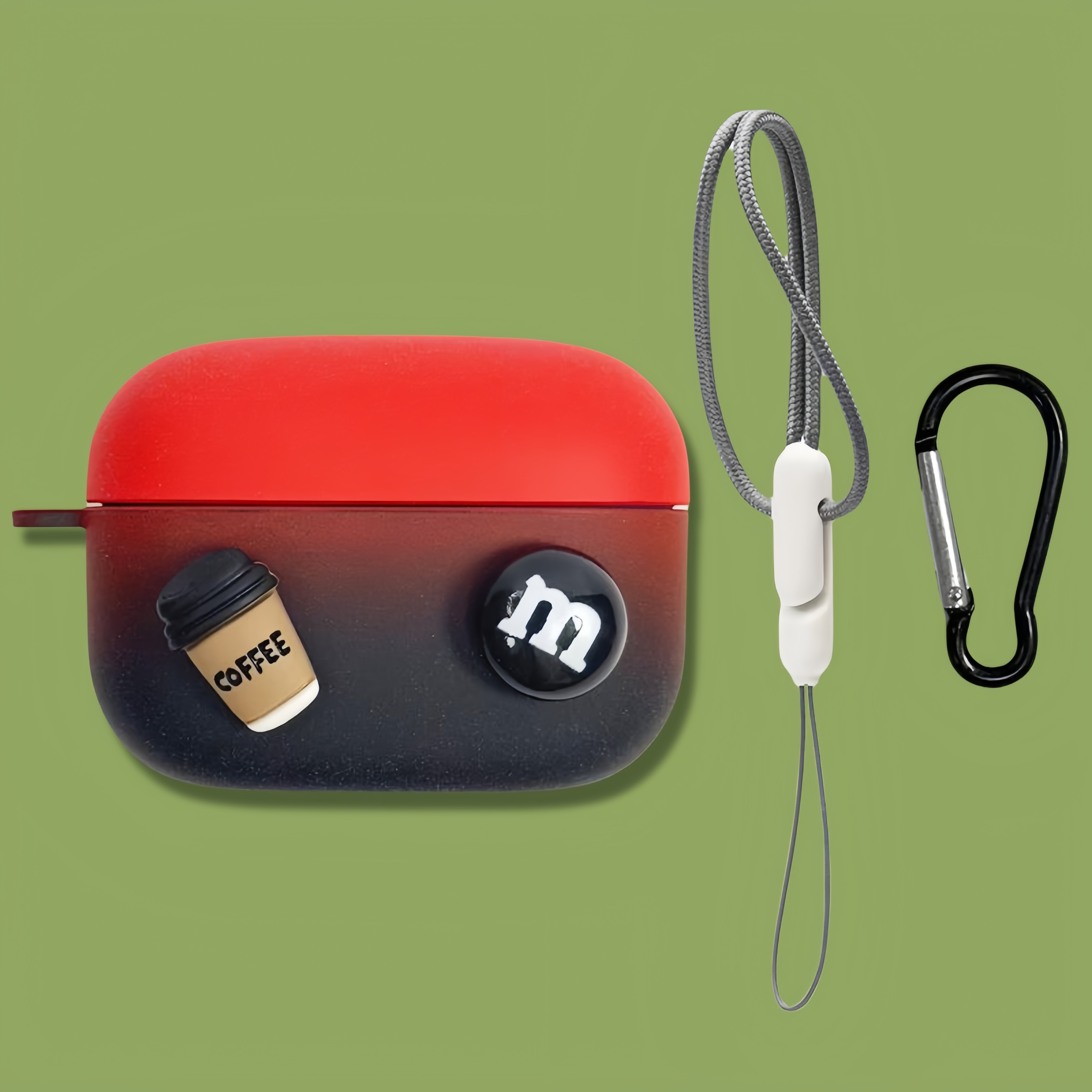 渐变红coffee咖啡豆索尼linkbudss耳机壳个性sony/索尼LinkBuds S无线蓝牙耳机保护套磨砂壳WF-LS900N外适用 - 图0