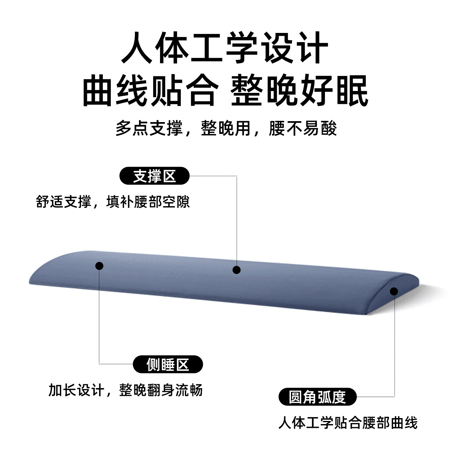 腰枕睡觉专用腰部支撑靠垫腰托腰垫护腰垫子超薄腰椎间盘突出睡垫,淘宝优惠券,粉丝福利购,淘宝优惠卷