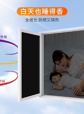 玻璃贴纸防窥视遮光紫外线黑色