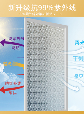 玻璃贴纸透光不透明窗户磨砂贴膜