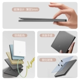 Матовый белый ультратонкий стеклянный переключатель, настенная световая панель