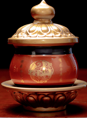 堂口供具香炉水杯果盘供灯