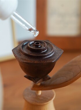 极速一朵玫瑰花/创木p工坊实木创意花朵扩香木摆件乔迁情人节礼物