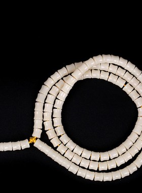 极速A+天然白玉菩提根竹节108颗男女手串链节节高W升文玩配饰佛珠