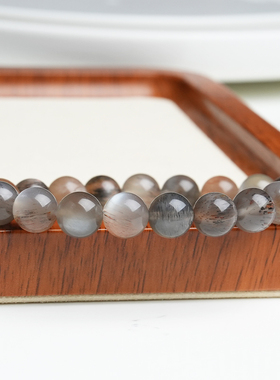 极速多宝骨干日光石手串单圈灰金水晶G手链猫眼串珠配饰男女款闺