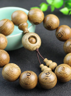 极速包邮天然鸡翅木手串t单圈木质佛珠手链男女情侣转运饰品似金