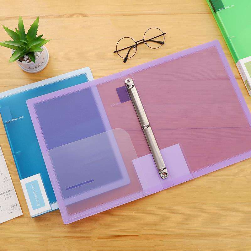 新品punched folder A4 paper 3 hole binder ring file活页文件 - 图2