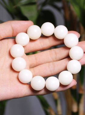 极速天然白玉菩提手串绕指柔x圆珠手链老型桶佛珠文玩学生男女情