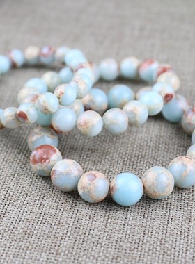 极速寿山石手串蓝色手o链甜美女生学生饰品情侣礼物男女简约小礼