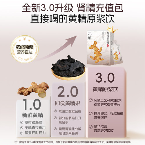 【百亿补贴】元斛正品云南特产滇黄精原浆滋补品口服液非九蒸九晒 - 图1