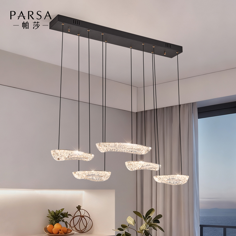 帕莎 餐厅吊灯 意式极简餐厅吧台灯设计师款别墅复式楼餐厅吊灯 - 图0