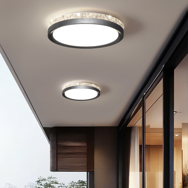 Pasha Aisle Light 2025 New Light Luxury Style Balcony Light High-end Ice Crack Corridor Cloakroom Ceiling Light