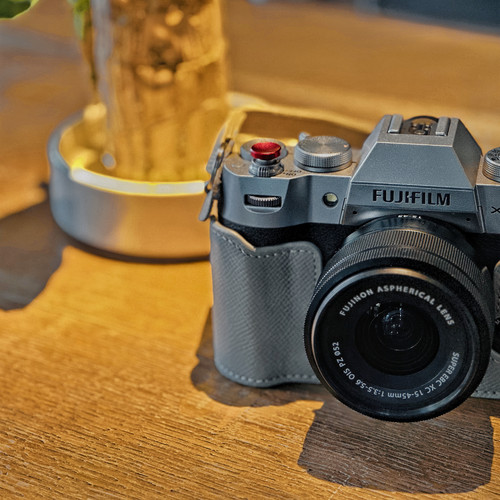 富士XT5真皮保护套XT30一二三代相机包XT50XS20XM5X100Vi皮套肩带 - 图2