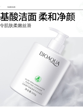 泊泉雅芦荟氨基酸洁面乳500g Aloe Vera Amino Acids Face wash