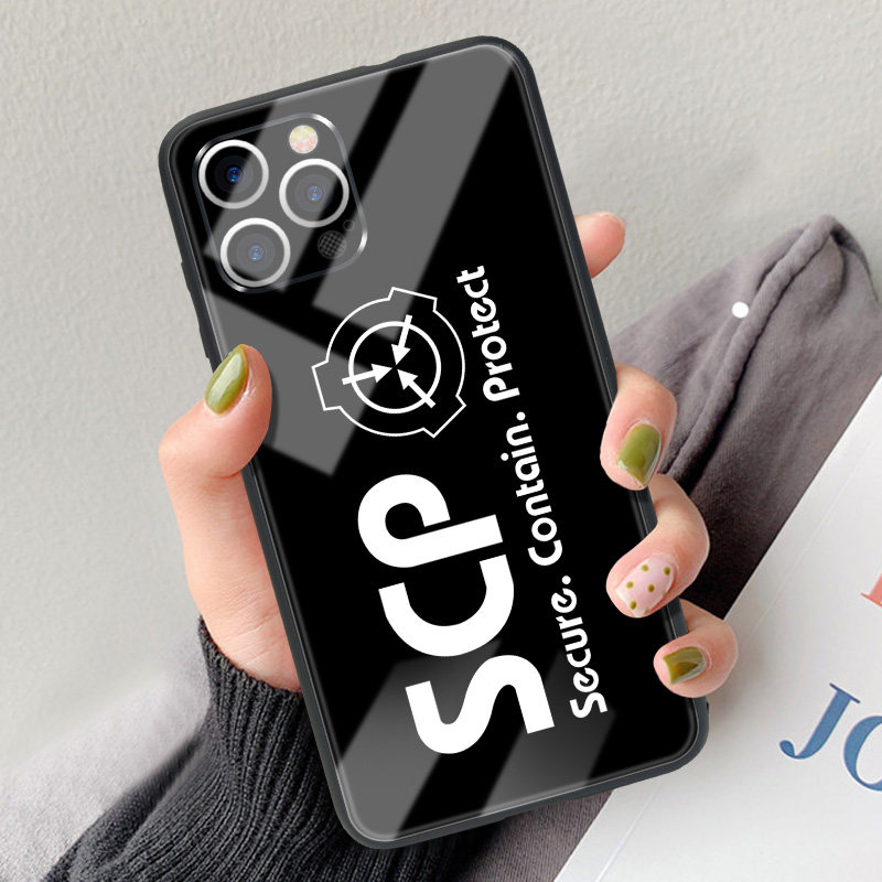 SCP基金会手机壳适用苹果iphone11/12/Pro钢化玻璃xs/max苹果7/8动漫vivo小米oppo三星华为荣耀任意机型定制
