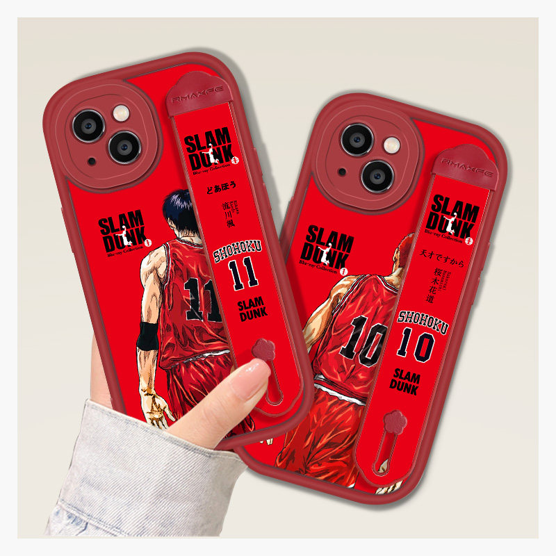 新款腕带灌篮高手手机壳适用iPhone17苹果16promax红色15plus兔年13支架14高级感12樱木花道11流川枫xsmax