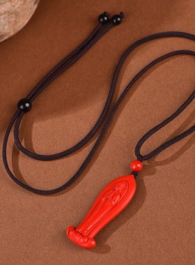 2026原矿朱砂莲花佛像吊坠子高含量紫金砂帝王红砂护身符吊坠项链